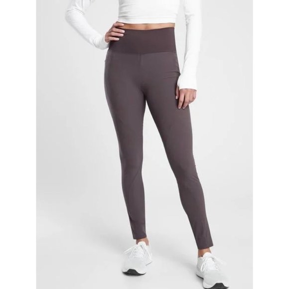 NWT ATHLETA Quest Hybrid Tights Shale Pockets - Picture 2 of 7